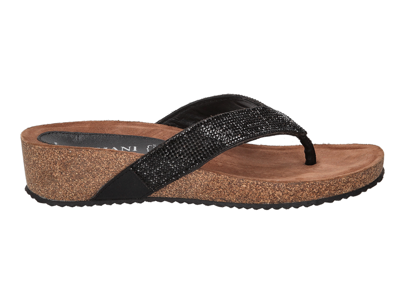 Lazamani Slippers Zwart