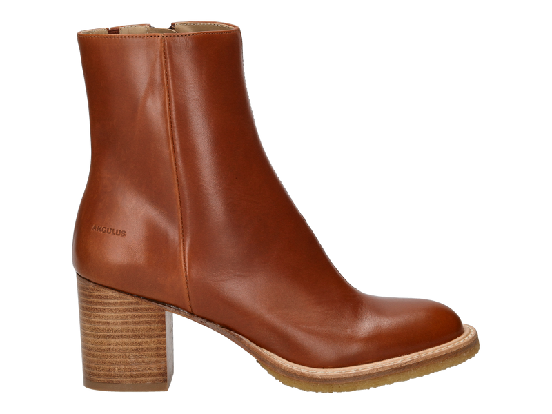 Angulus Boots Met Hak Cognac