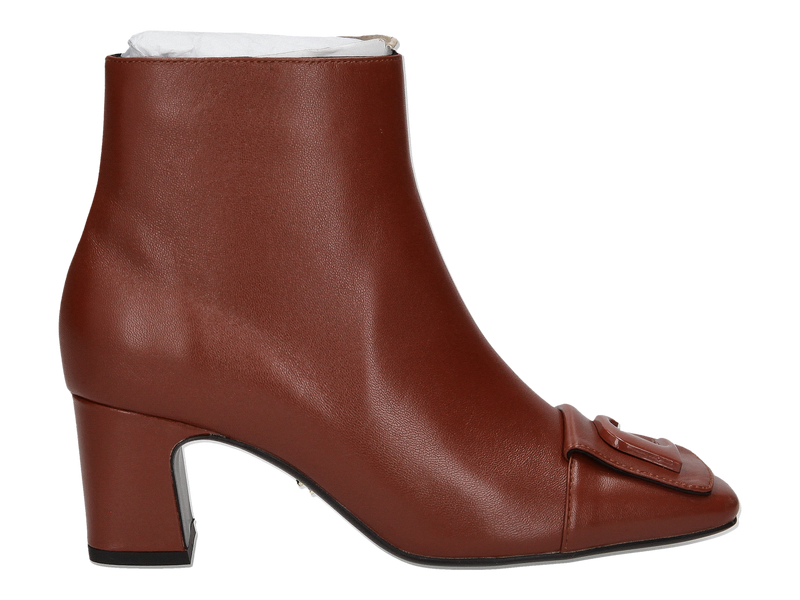 Lola Cruz Boot With Heel Cognac