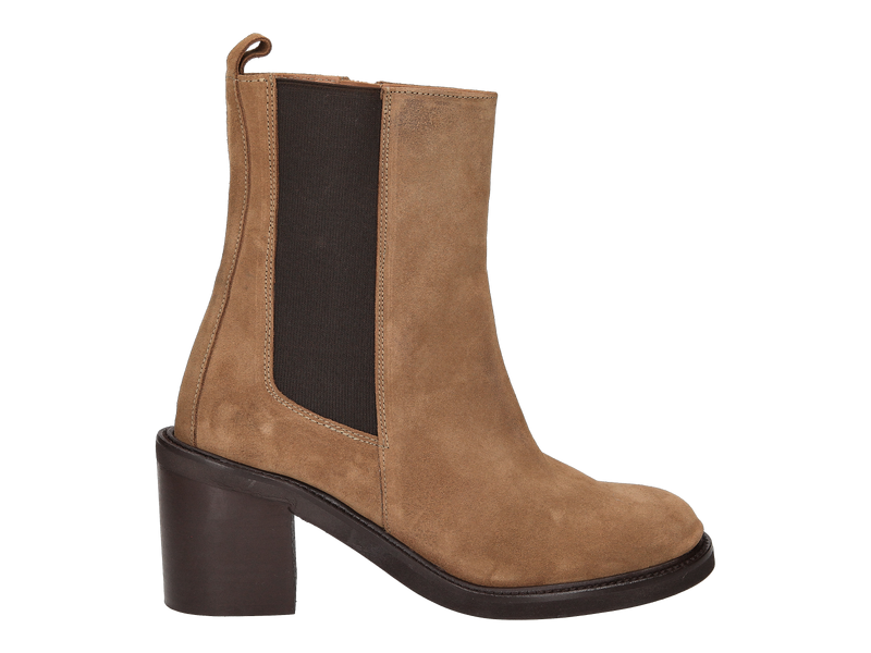 Belang Boots Met Hak Taupe