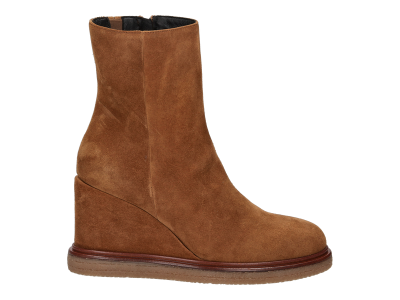Louisa Boots Met Hak Cognac