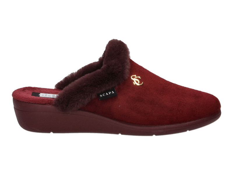 View product 'Scapa Slippers Bordeaux' Scapa Slippers Bordeaux