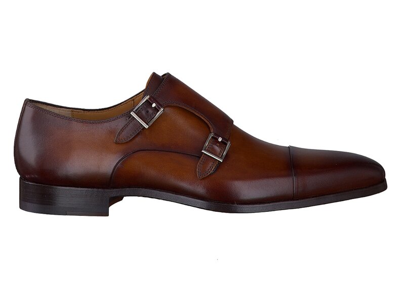 Magnanni Shoes With Buckle Cognac