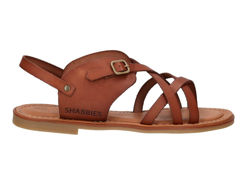 Shabbies Sandalen Cognac