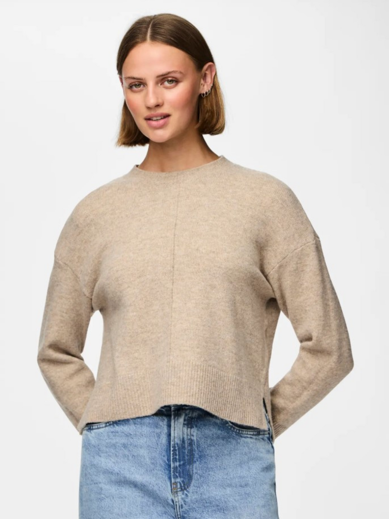 Pieces Pullovers Taupe