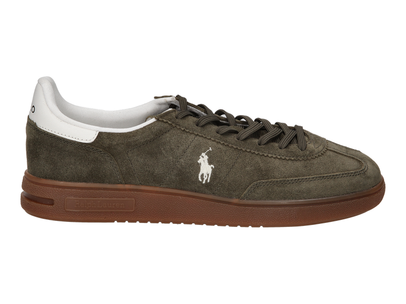 Voir le produit 'Polo Ralph Lauren Baskets Kaki' (en anglais) Polo Ralph Lauren Baskets Kaki
