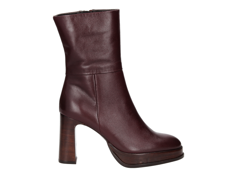 Zinda Boots Met Hak Bordeaux