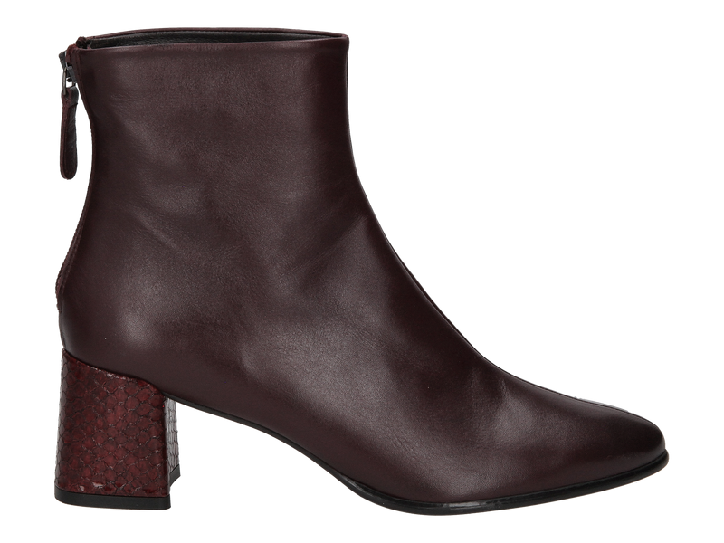 Zinda Boots Met Hak Bordeaux