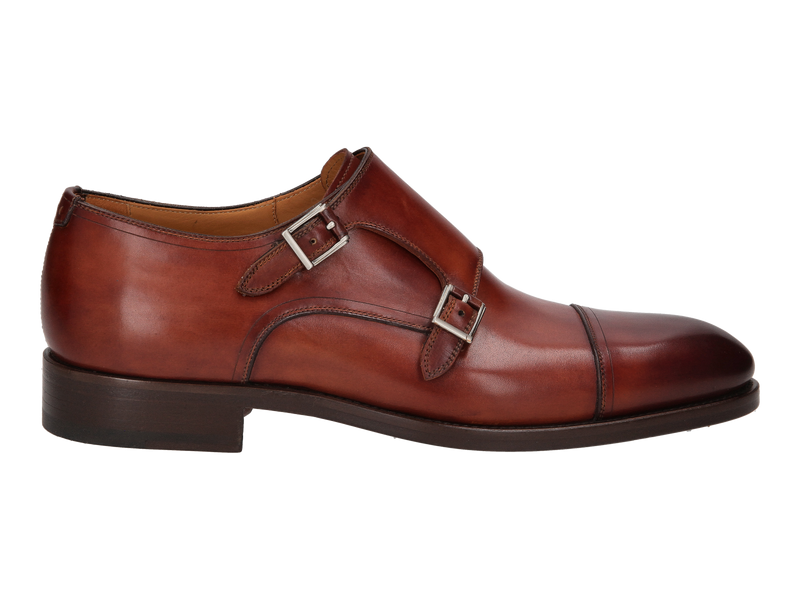 Magnanni Shoes With Buckle Cognac
