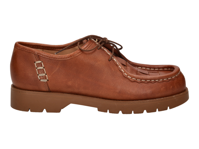 Kleman Lace Shoes Cognac