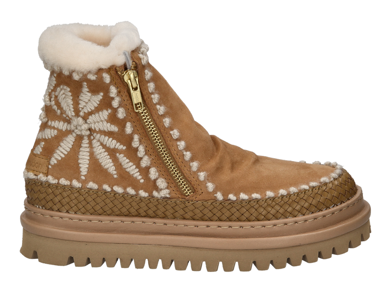 Laidback London Ankle Boots Beige