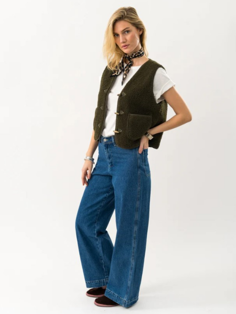 Lollys Laundry Gilets Sans Manches Vert