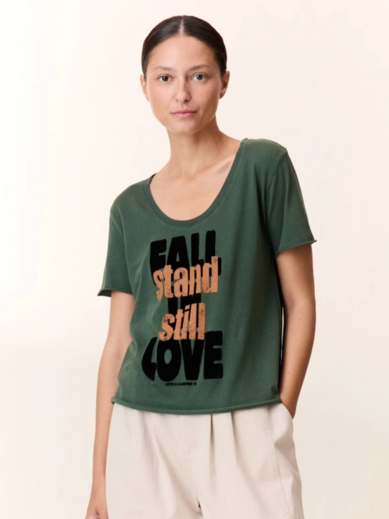 Leon & Harper T-shirts Groen