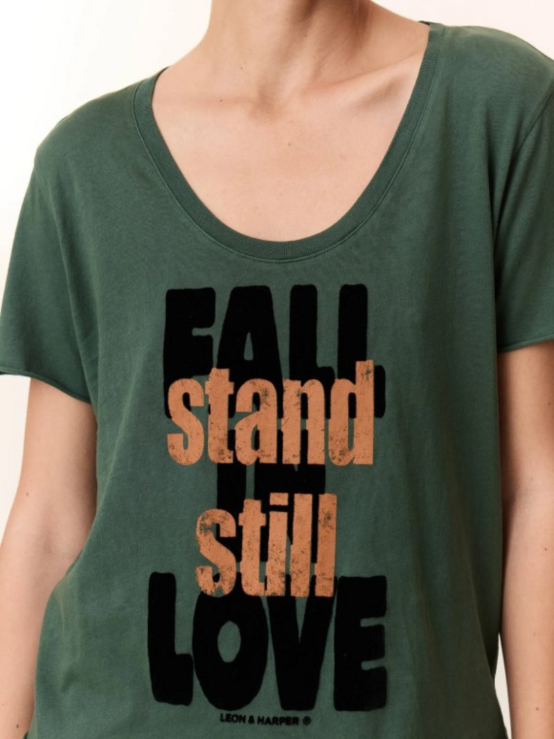 Leon & Harper T-shirts Groen