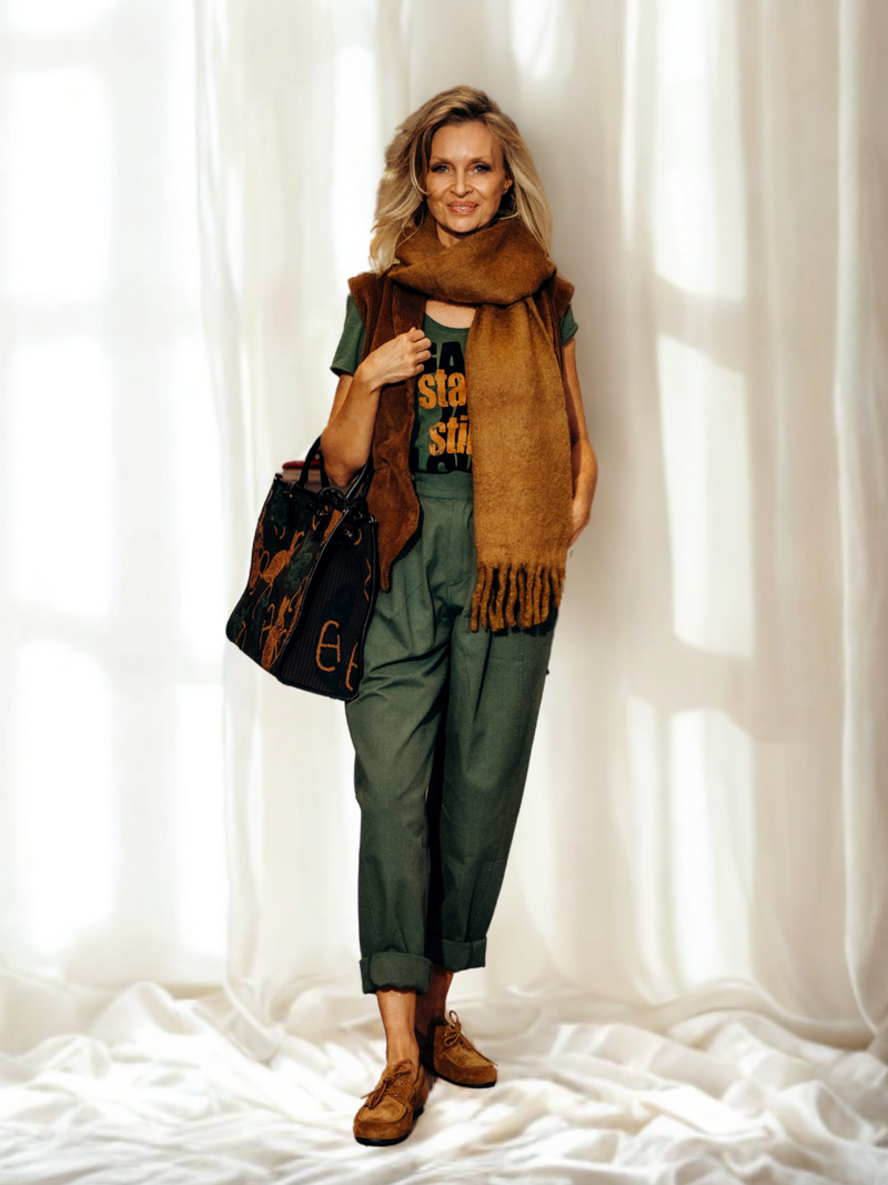 Leon & Harper Gilets Bruin