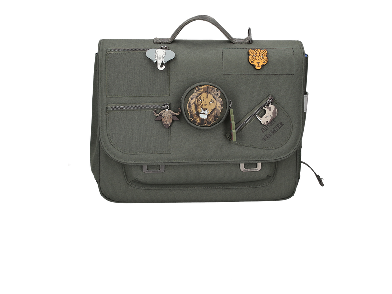 Jeune Premier Schoolbags Kaki