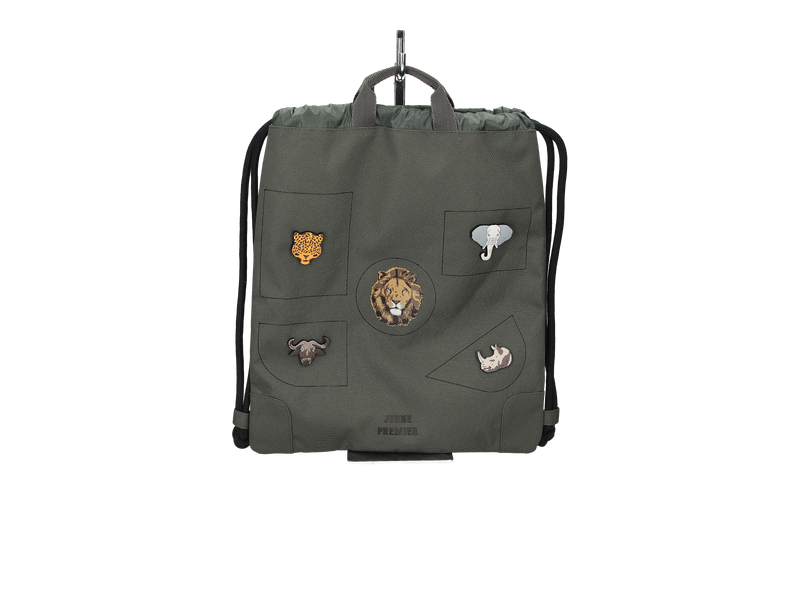 Jeune Premier Schoolbags Kaki