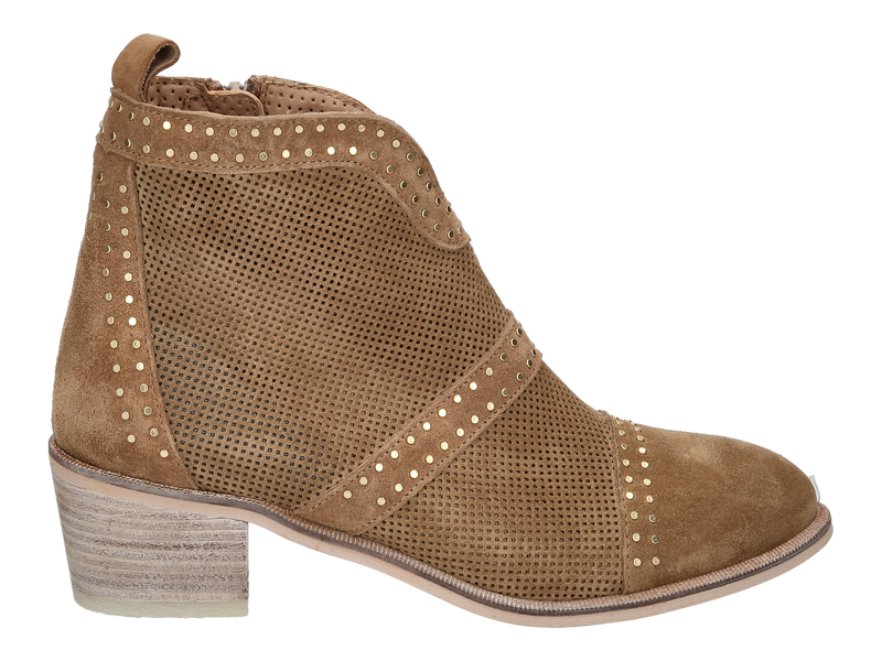 Alpe Boots Met Hak Cognac