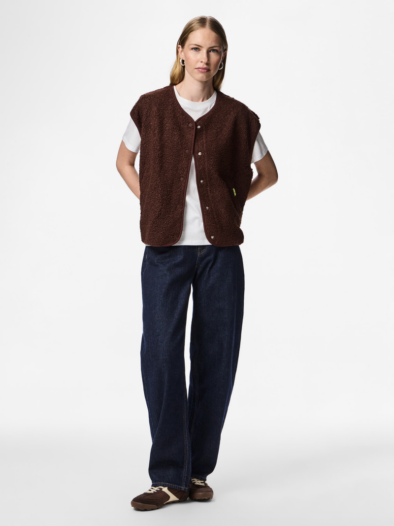 Pieces Bodywarmers Brown