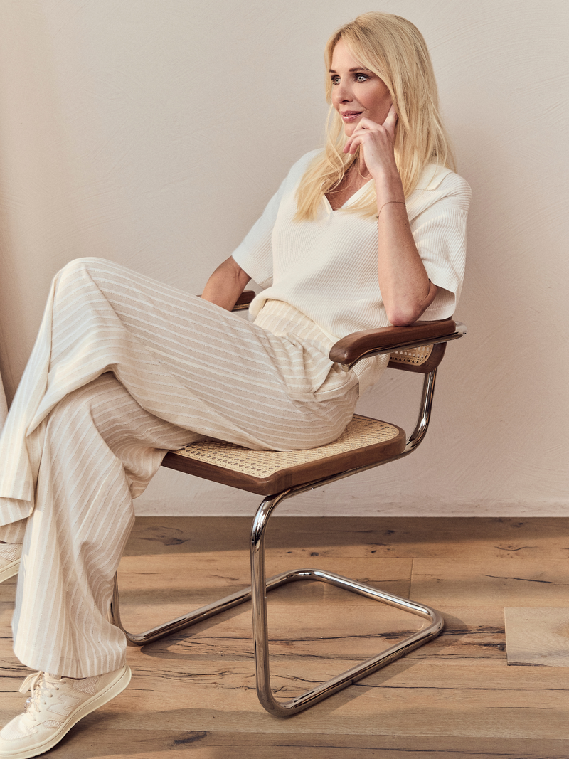 Ac By Annelien Coorevits Trousers Beige