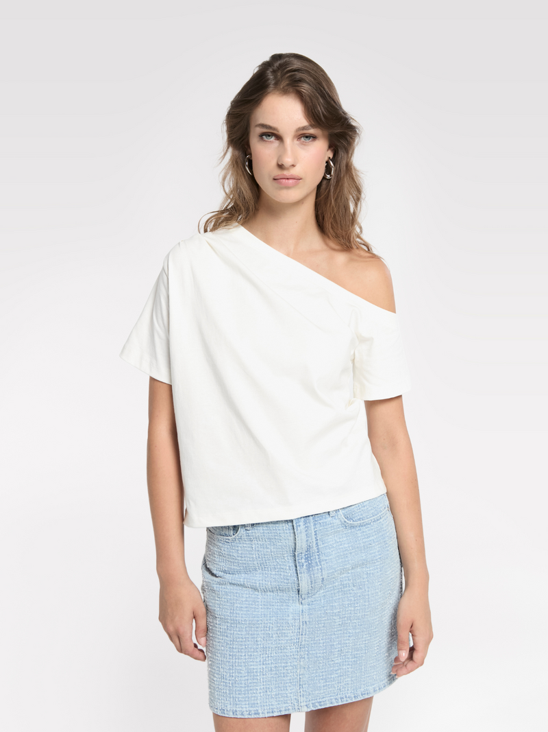 Homage Tops Off White