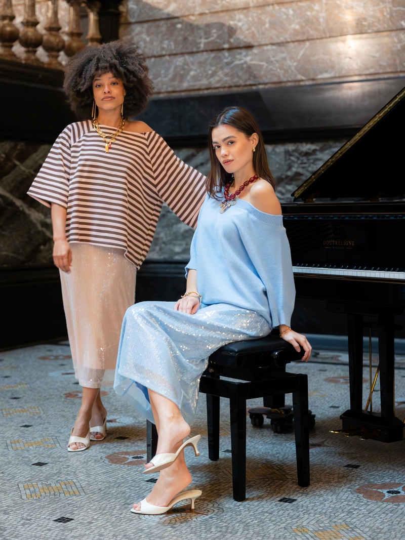 Black Rose Skirts Blue