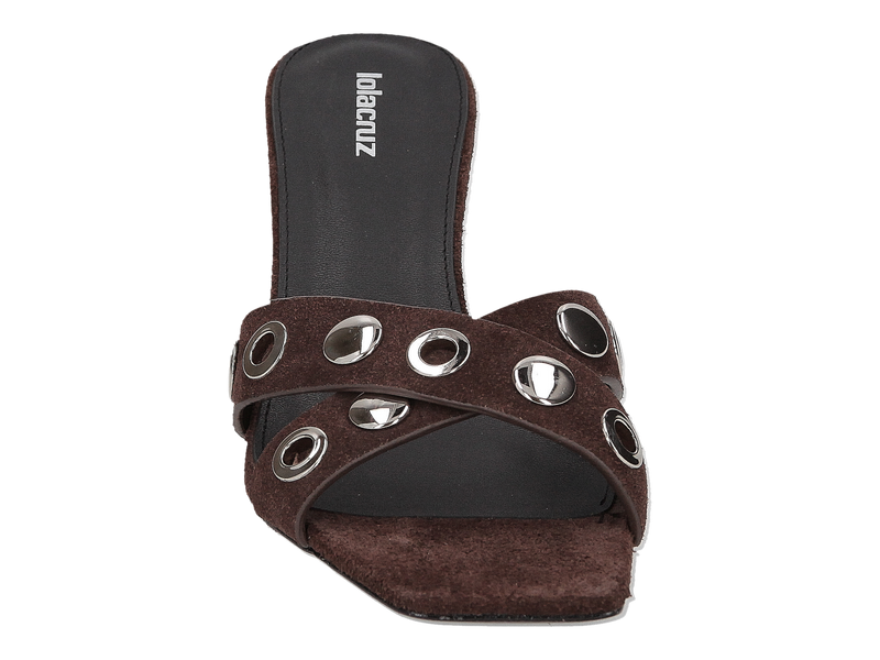Lola Cruz Mules Brown