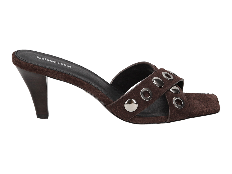 Lola Cruz Mules Brown