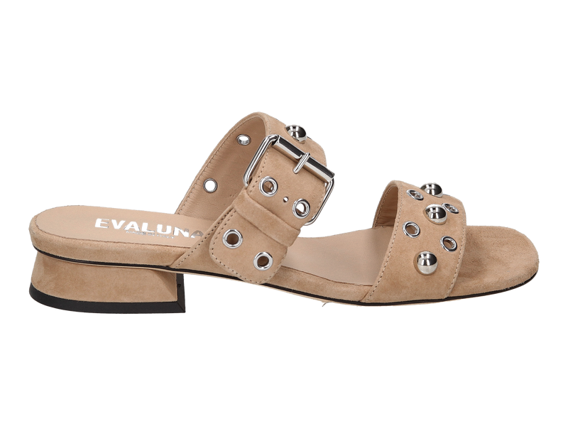 Evaluna Mules Beige