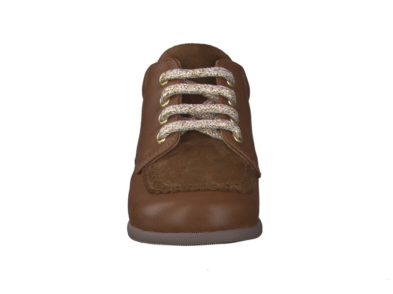 Zecchino D'oro Lace Shoes Cognac