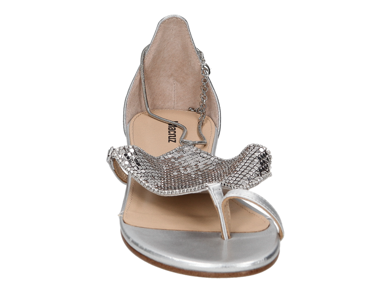 View product 'Lola Cruz Sandals Silver' Lola Cruz Sandals Silver