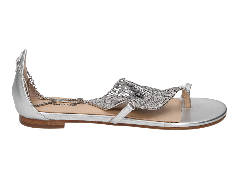 View product 'Lola Cruz Sandals Silver' Lola Cruz Sandals Silver