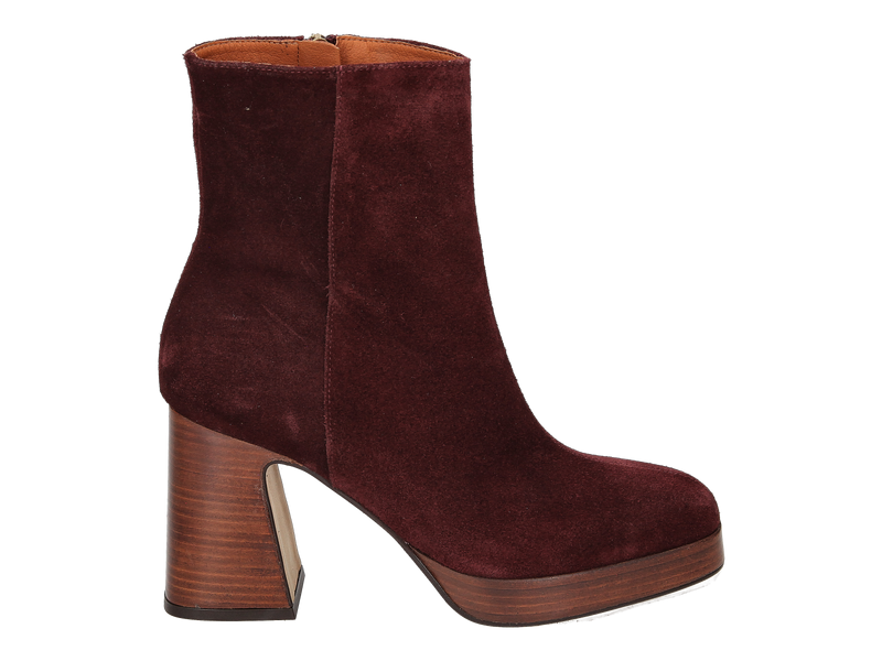 Bekijk product 'Angel Alarcon Enkellaarzen Bordeaux' Angel Alarcon Enkellaarzen Bordeaux