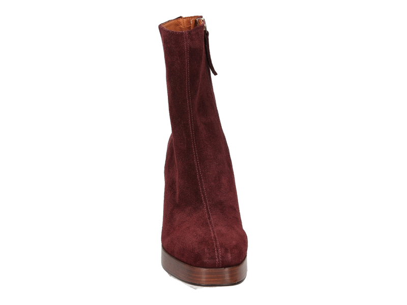 Bekijk product 'Angel Alarcon Enkellaarzen Bordeaux' Angel Alarcon Enkellaarzen Bordeaux
