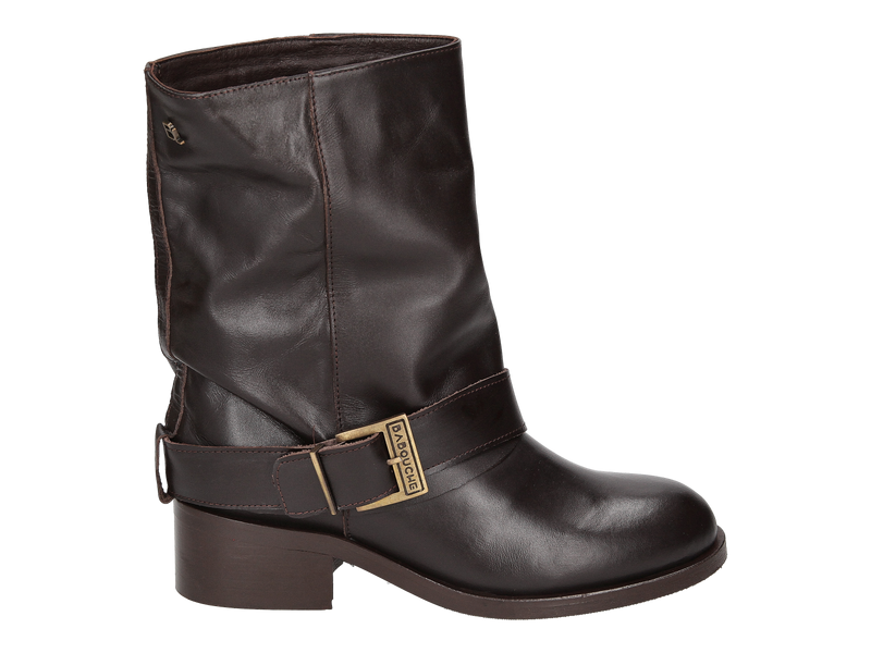 Bekijk product 'Babouche Boots Met Hak Bruin' Babouche Boots Met Hak Bruin
