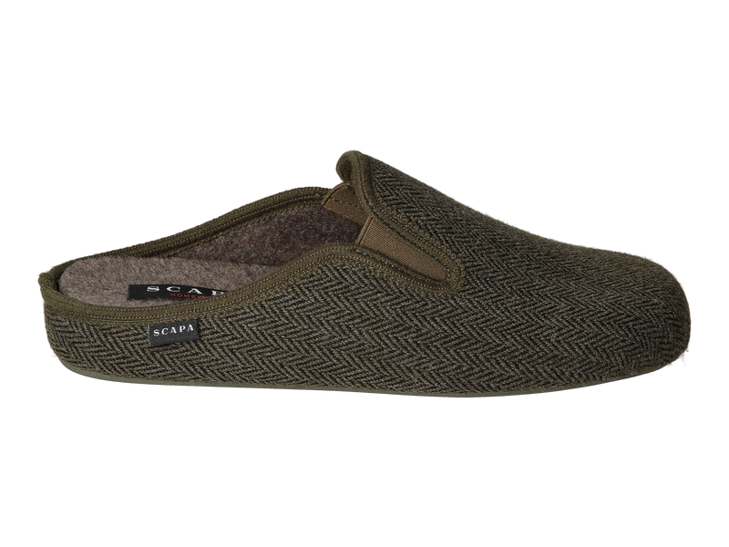 Bekijk product 'Scapa Pantoffels Kaki' Scapa Pantoffels Kaki