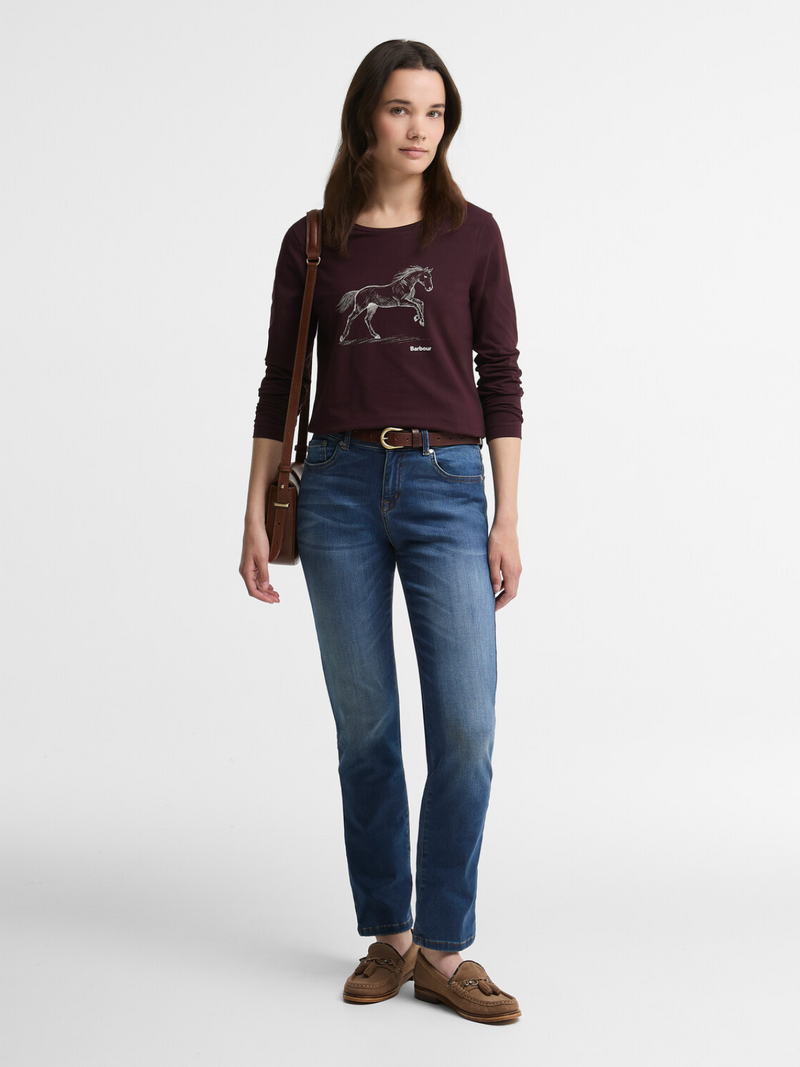 Barbour T-shirts Bordeaux