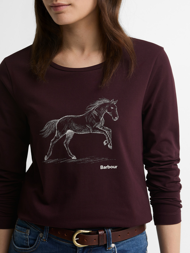 Barbour T-shirts Bordeaux