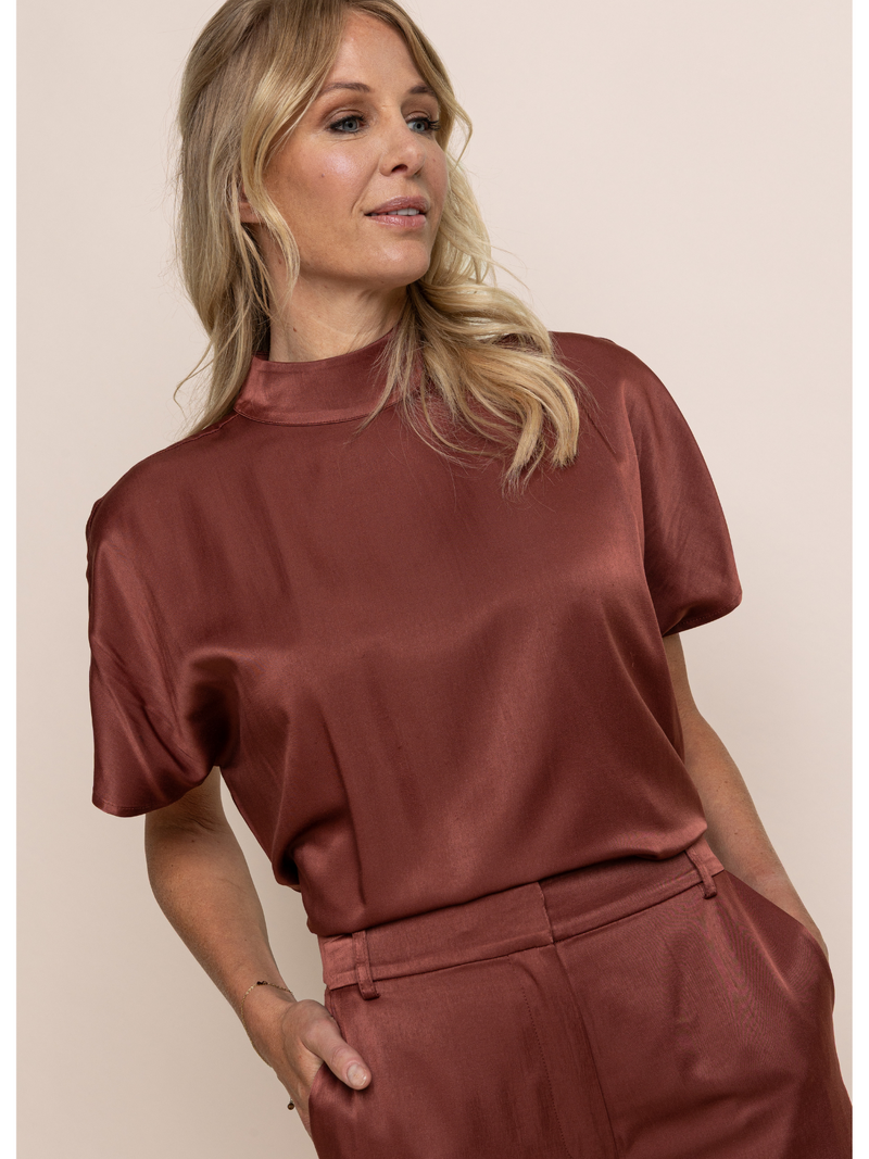 View product 'Ac By Annelien Coorevits Blouses Roest' Ac By Annelien Coorevits Blouses Roest