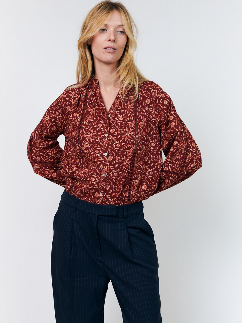 Voir le produit 'Lollys Laundry Blouses Roest' (en anglais) Lollys Laundry Blouses Roest