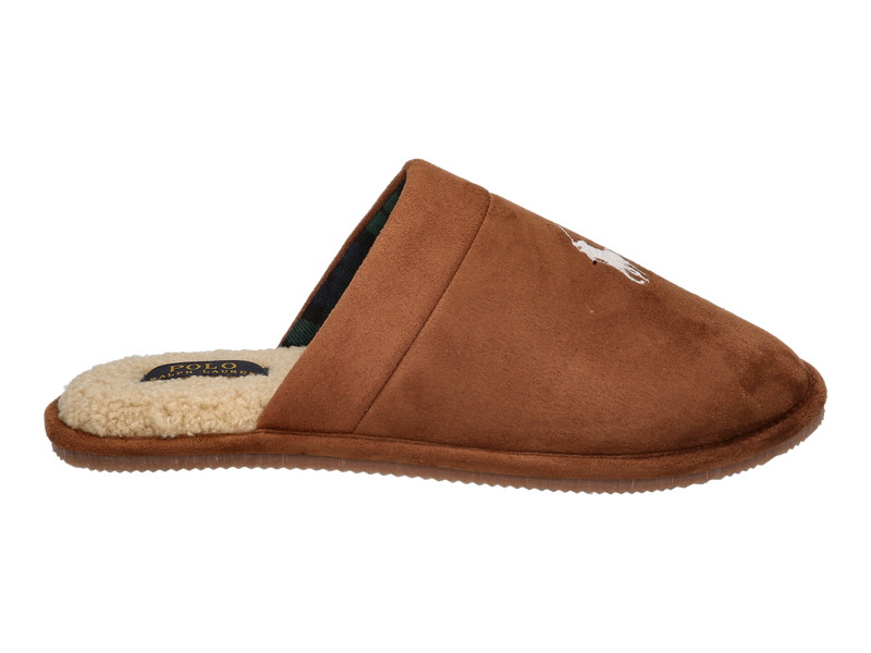 Voir le produit 'Polo Ralph Lauren Pantoufles Cognac' (en anglais) Polo Ralph Lauren Pantoufles Cognac